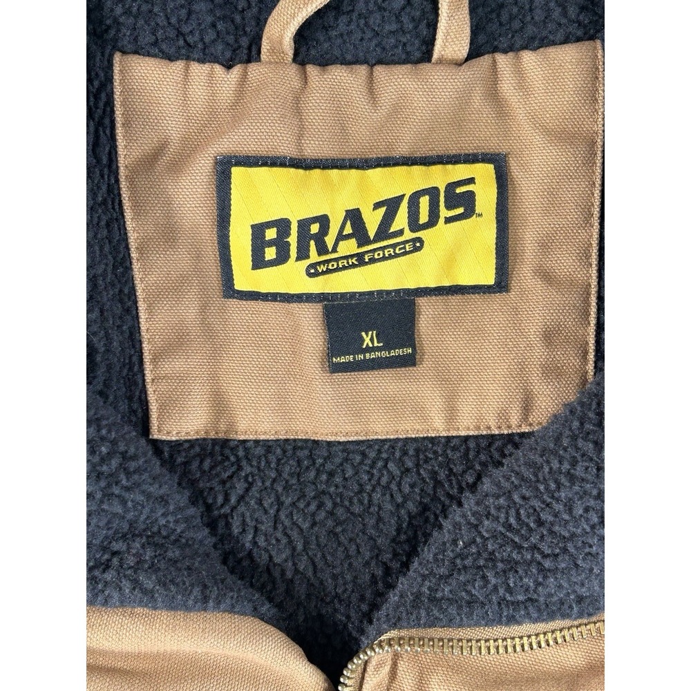 Brazos Men's Sherpa Lined Canvas Work Vest Men's XL - Picture 2 of 10